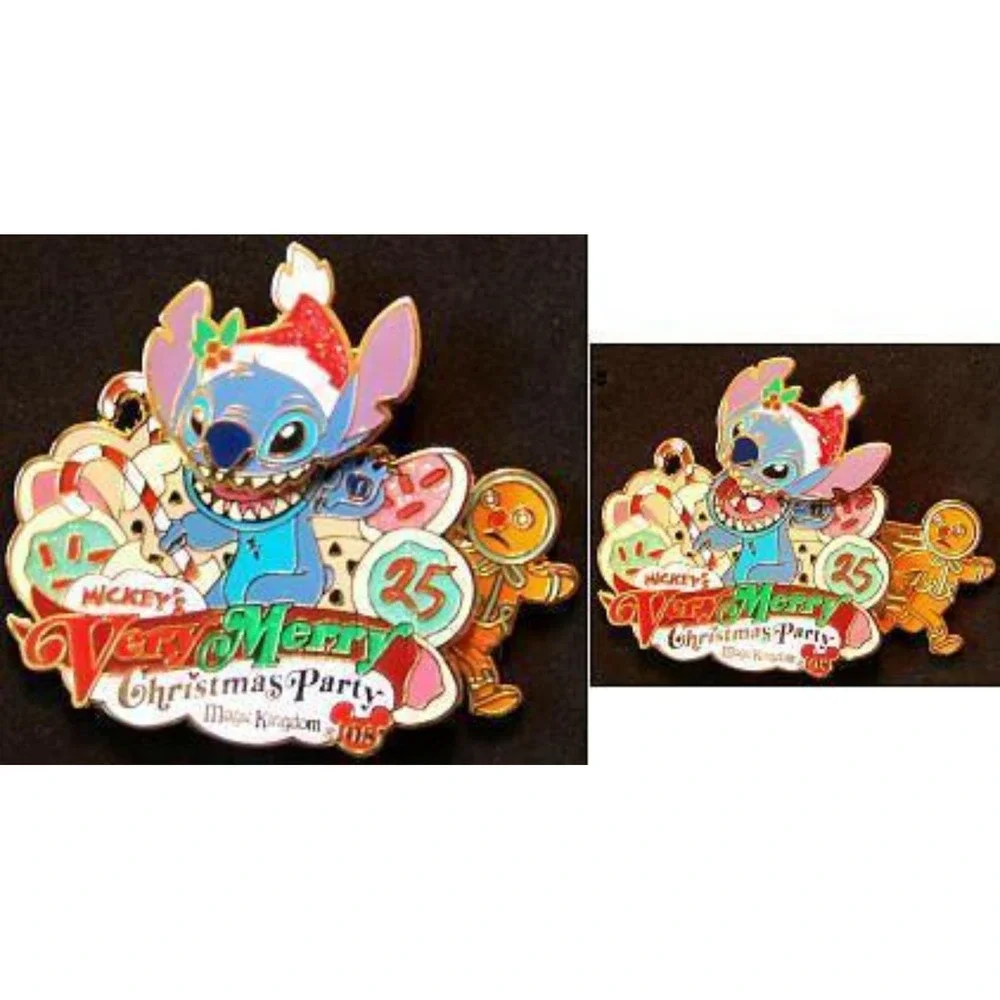 Disney Pin Stitch head moves LE 4000  66336 Mickey's Very Merry‎ Christmas Party